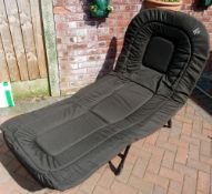 BEDCHAIR: Chub Savay fully padded anglers bedchair, new shop stock, quick lock back adjusters, fully