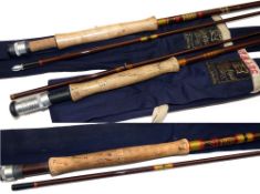 RODS: (3) Hardy Richard Walker Little Lake 9' 2 piece fibalite trout fly rod, line rate 7, guides