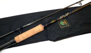 ROD: Daiwa Scotland Whisker Spinning  rod, model WS1002HS, 10' 2 piece, grey blank, black whipped