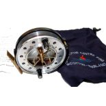 REEL: Chris Lythe Centrepin The Spitfire Aerial match reel, 4" polished drum, 6 spoke with tension