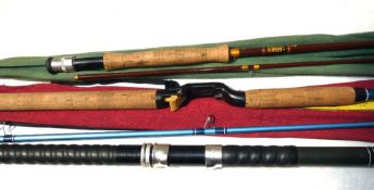 RODS: (3) Hardy The Jet 8' 2 piece Fibalite trout fly rod, line rate 8, gold whipped guides, cork