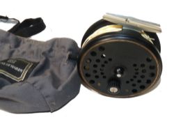 REEL: Hardy LA Viscount Disc Mk3 7/8 bronze alloy fly reel in as new condition, 2 screw latch,