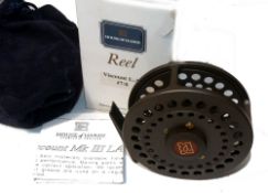 REEL: Hardy LA Viscount Mk3 7/8 bronze alloy fly reel in as new condition, 2 screw latch,