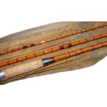 ROD: Hardy The Gold Medal Palakona 14' 6" 3 piece salmon fly rod, No. E11755, recently