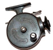 REEL: Rare uncatalogued Allcock Stanley threadline casting reel in bronze, perhaps pre-production or