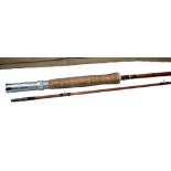 ROD: JS Sharpe The Scottie 9' 2 piece split cane trout fly rod, impregnated cane, line rate 6,