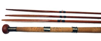 ROD: Playfair of Aberdeen Grants Vibration 15' 3 piece spliced joint salmon fly rod, with correct