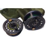 REEL: Sharpe's of Aberdeen The Don, wide drum hi tech alloy salmon fly reel, 4 1/8" diameter,