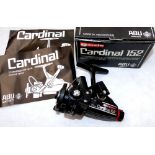 REEL: Abu Cardinal 152 spinning reel, new old shop stock, left hand wind, rear drag, foot stamp