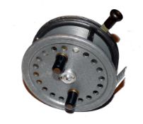 REEL: Hardy Silex Superba 4" alloy drum casting reel, twin black handles, 2 screw latch, casting