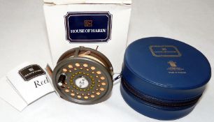 REEL: Hardy Marquis 6 alloy trout fly reel in little used condition. U shaped line guide, black