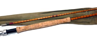 ROD: Hardy The Pope 10' 2 piece Palakona fly rod, No.H257, burgundy close whipped all through,