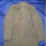 CLOTHING: John Brocklehurst of Derbyshire Keepers Wear heavy tweed jacket 46" around chest under