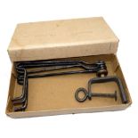 ACCESSORY: Hardy Hotspur take apart metal line drier, 4 black painted arms, cast table clamp,