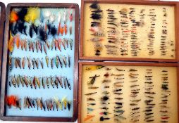 FLIES: (Qty) Collection of salmon and large trout flies, 85 in all, mainly long shank low water