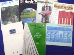 7x Catalogues incl - Hardy Angler's Guides, 1973, 1974 with price list, 1978, 1986 and 1987 both