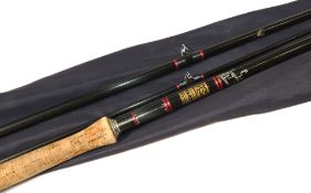 ROD: Hardy Graphite Salmon Fly rod, 13'9", 3 piece, grey blank, snake guides whipped black tipped