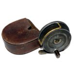 REEL: Hardy Sunbeam alloy dry fly reel, 2.75" diameter, Dup. Mk2 check, brass line guide, horse shoe