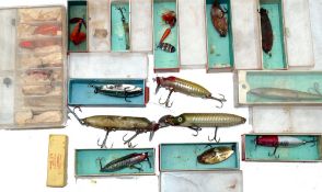 ABU LURES: (Qty) Collection of various Abu Sweden lures inc. Toby, Ninet, Koster, Roulette, Reflex