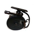 REEL: Malloch of Perth 4" alloy side casting reel, fitted with Malloch's Patent Gibbs lock lever
