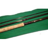 ROD: Bruce & Walker The Expert 15' 3 piece carbon salmon fly rod, plum whipped low bridge guides,