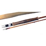 ROD: Hardy The Perfection Rod 10' 2 piece Palakona, No.E59759, burgundy whipped low bridge guides,