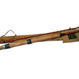 ROD: Hardy The JJH spinning Rod, 10'6" 2 piece Palakona, No.D3840, burgundy close whipped agate