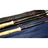 RODS: (2) Pair of Bruce & Walker Century River Trout rods, 11'3" 3 piece carbon, line rate 4/6,