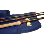 ROD: Bruce & Walker 15' HD Expert 3 piece carbon salmon fly rod, line rate 10/11, burgundy whipped