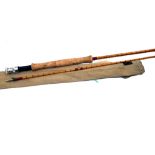 ROD: Hardy The Pope 10' 2 piece Palakona trout fly rod, No.H55575, line rate 7, burgundy close