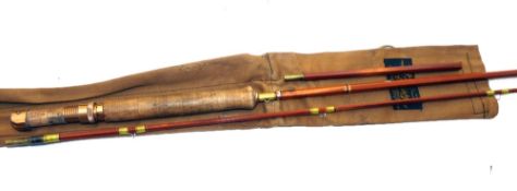 ROD: Sharpe's Farlow Fario 85 8'5" 2 piece staggered ferrule trout fly rod, impregnated cane,