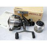 REEL: Shimano Aero 10,000 XTE Super baitrunner reel, free spool with tensioner, rear drag, double