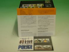 Led Zeppelin / Police Memorabilia An official Post Office 1971 collector's pictorial stamps pack,