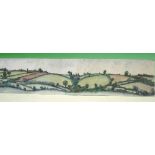 Attributed to Adolf Hitler 1889-1945 An extensive landscape. Bears a signature and date 1910.