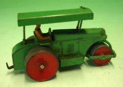 Dinky Toys An Aveling-Barford road roller in mid-green with red wheels. Condition report: Minor