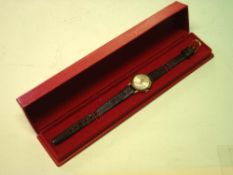 A Lady's Tudor Wristwatch 17 jewel movement, the dial with Arabic and baton numerals and