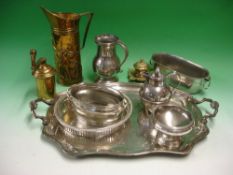 A Quantity of Brassware and Plate