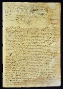 Cuba Slavery Freedom Charter and Slave Sale document 1844/45 'Carta de Libertad' and 'Venta de