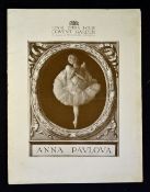 Entertainment Anna Pavola at the Royal Opera House Covent Garden c1920s an impressive Souvenir