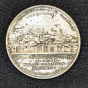 Railway Opening of the Grand Railway 1837 Scare commemorative medallion in white metal. Obverse;
