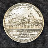 Railway Opening of the Grand Railway 1837 Scare commemorative medallion in white metal. Obverse;