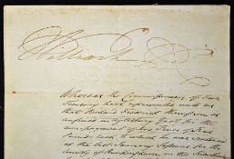 King William IV 1765-837 signed warrant hand written in script relating to Richard Frederick