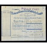 Australia Share Certificate The Victorian Consolidated Gold Fields Limited 1905 (Mines in