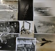 Aviation Press photographs c1950s selection of aviation related press photographs depicting airliner