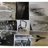 Aviation Press photographs c1950s selection of aviation related press photographs depicting airliner