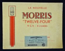 Automotive The New Morris 'Twelve-Four' 1935 catalogue a beautiful 12 page sales catalogue with 6