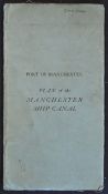Manchester Plan of Ship Canal c1930s issued by the Port of Manchester Authority. Showing detailed
