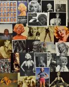 Entertainment Marilyn Monroe selection of postcards a mixture of colour and black and white