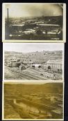 Postcards Assorted selection real photograph cards including Portreath Dock construction, Bargoed