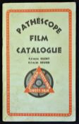 Entertainment Pathescope Film Booklet dated 1941 consisting of a 55 page catalogue of 100s of